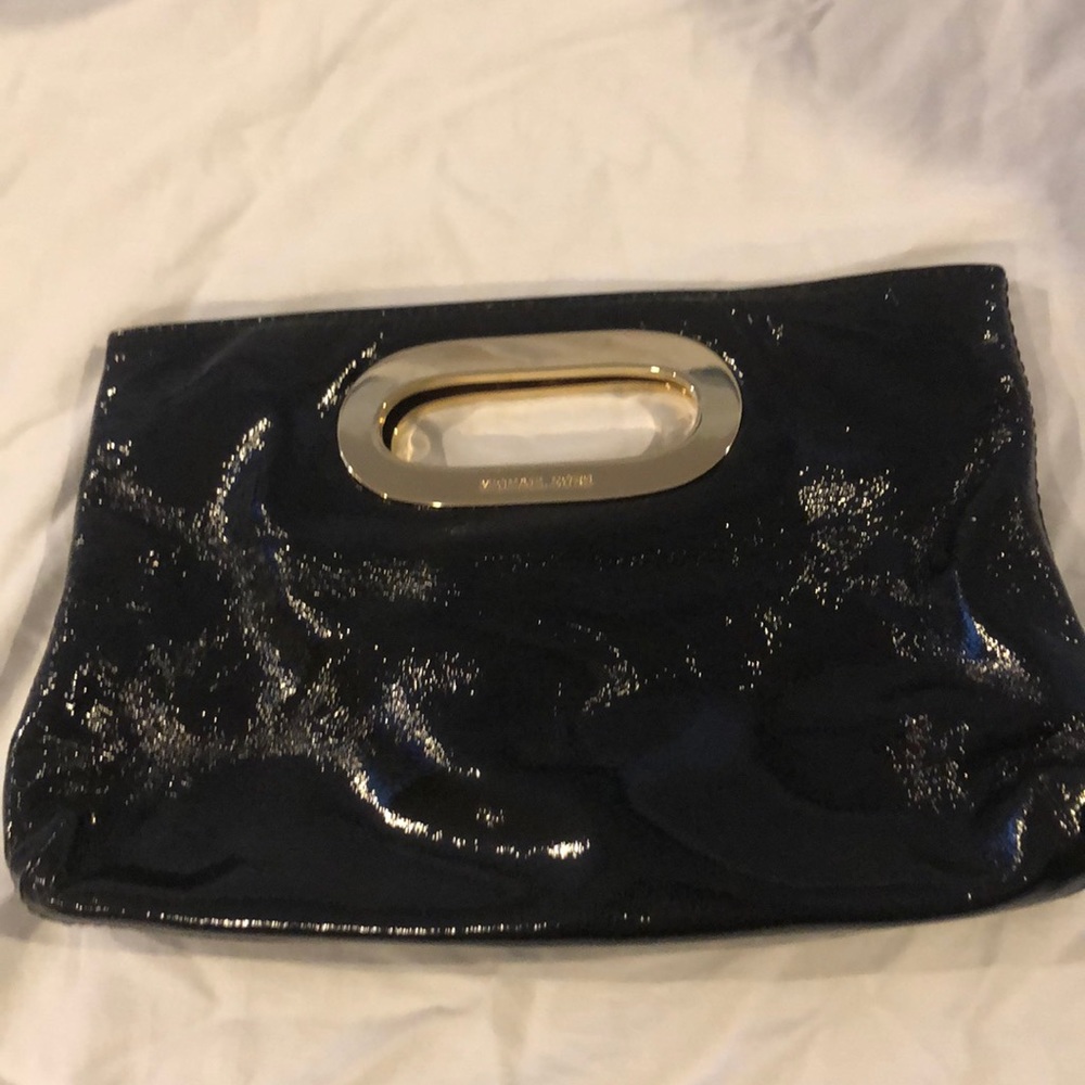 Michael Kors pat and Leather Clutch
